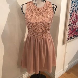 Blush cocktail dress